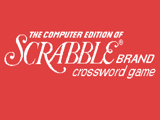 The Computer Edition of Scrabble title screen for Commodore 64
